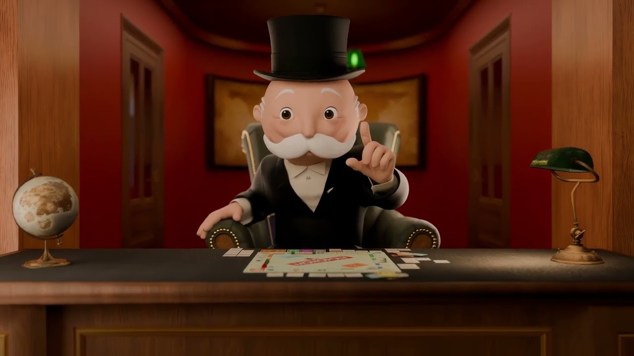 Sr. Monopoly à mesa, cena do trailer da experiência